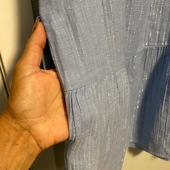 GAP Light Blue off the shoulder dress - Small - cotton blend - Picture 9 of 9